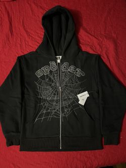 Sp5der OG Web V2 Zip Up Hoodie Size L & M