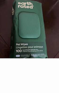 Earth Rated Pet Wipes 100 Count