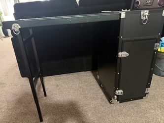 Portable Nail Desk with 4 Storage Drawer Rolling Manicure Table