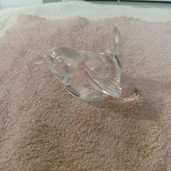 Steuben Signed Glass Bird