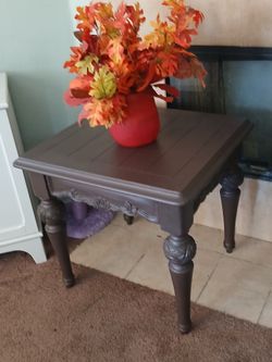 Solid wood  Ashley  side table  27 wide 26 height