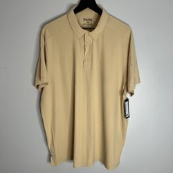 Rhone Momentum Tech Golf Polo Shirt Mens XL Boardwalk Beige NWT