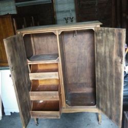 Antique Wardrobe Vintage Collectible