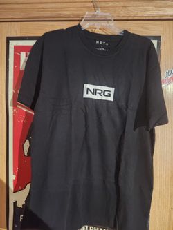Black NRG Flow Logo Black Tee (LARGE)