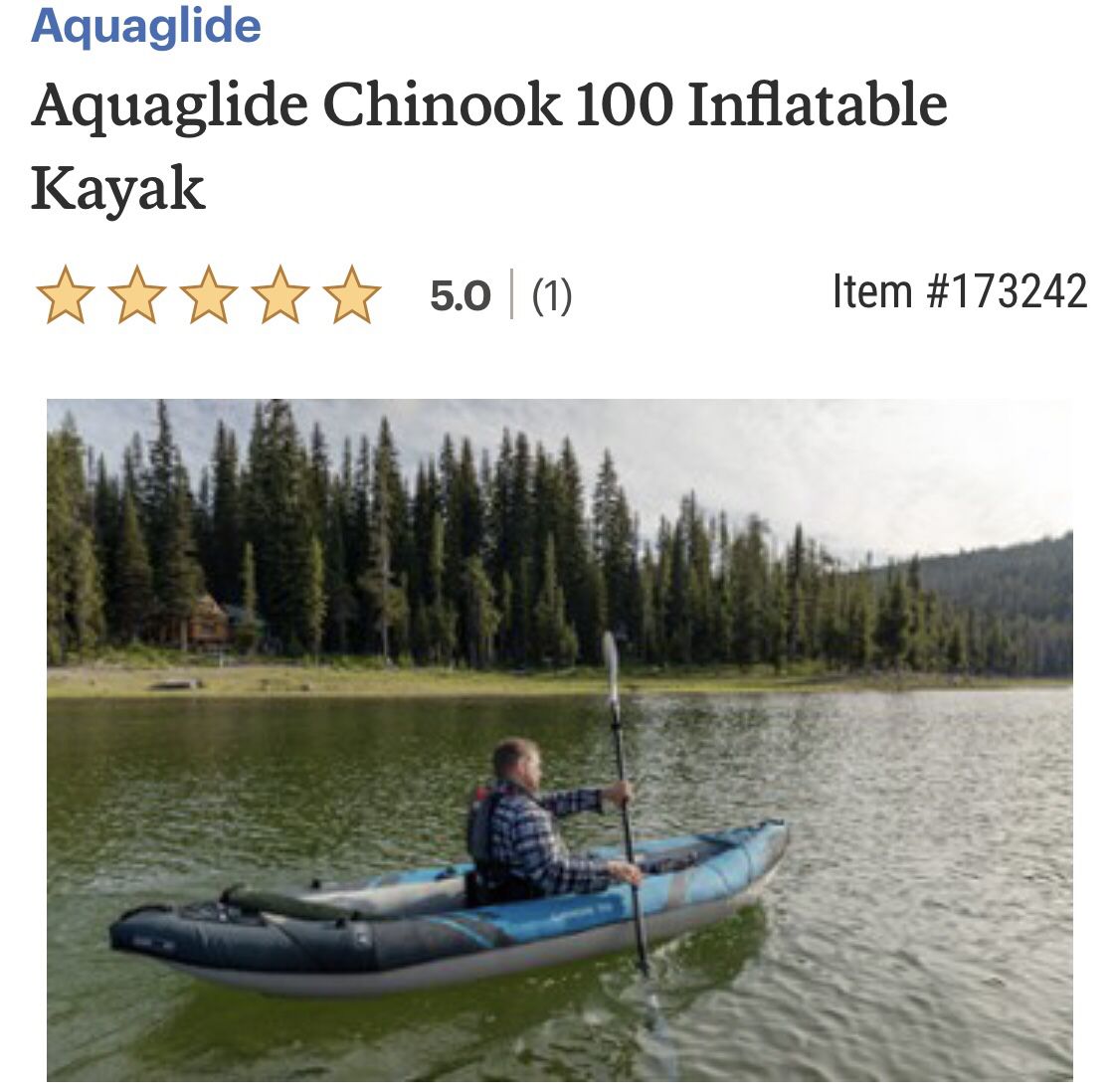 Aquaglide Chinook 100 Inflatable kayak