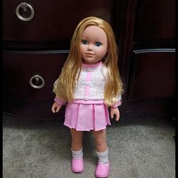 "My Life As" Clara Posable 18-inch Doll,  Medium Blonde Hair, Blue Eyes