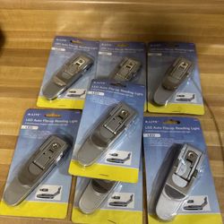 Lot of 7 K-Lite Portable Compact LED Flip Up Reading Light Multi Purpose