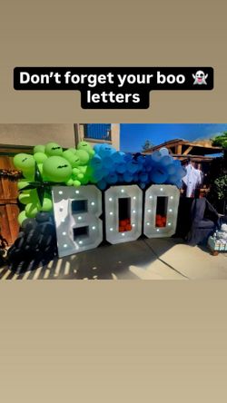Boo Letters Marquees 