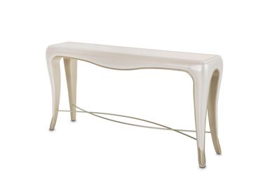 London Place Creamy Pearl Console Table