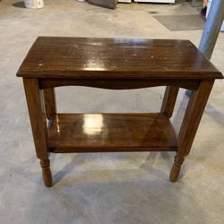Vintage  Solid Wood End Table