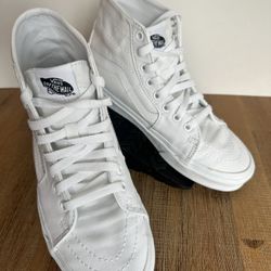 Vans Classic White Canvas High Tops