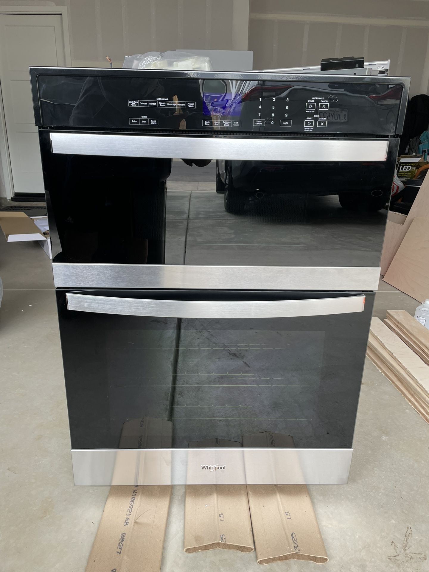 Whirlpool 30 in. Electric Wall Oven & Microwave Combo in. Stainless Steel