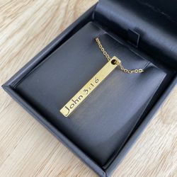 Bar Necklace w/Engraving 