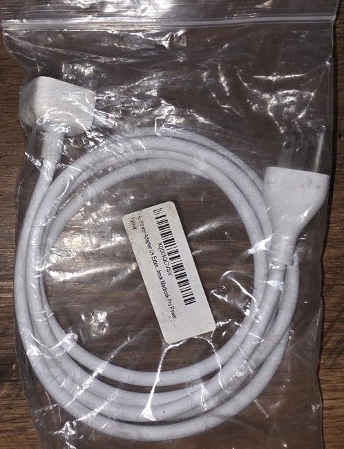 Power Adapter US Exten Book Mac Book Pro Power Cord White