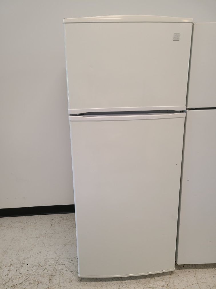 Kenmore top freezer refrigerator used good condition with 90 days warranty