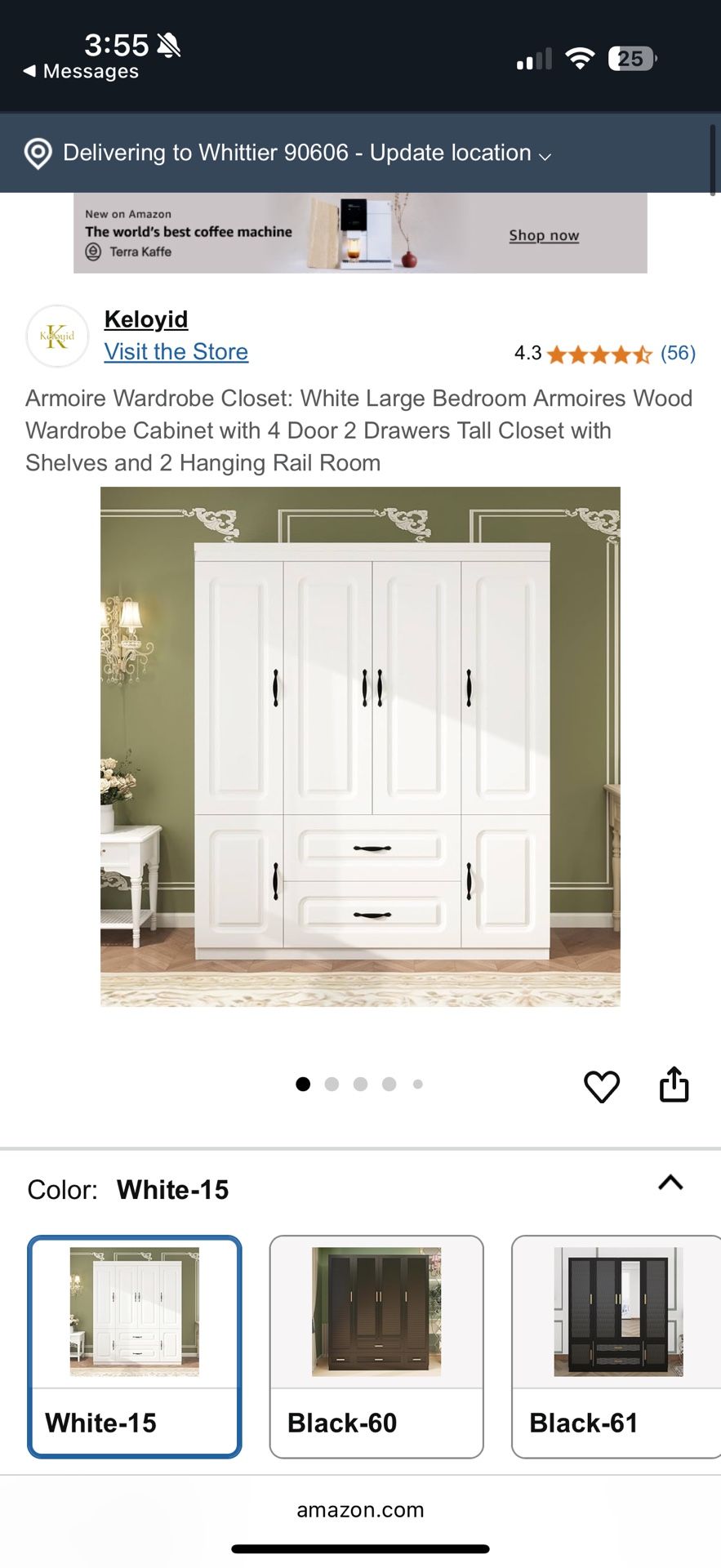 Armoire Wardrobe Closet
