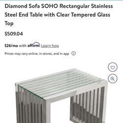 Diamond Sofa SoHo End Table Got 2 Matching For Sale 