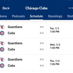 Cubs vs Guardians - July 1