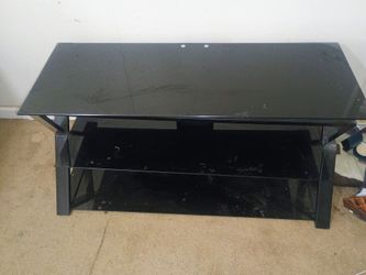 Black modern TV stand