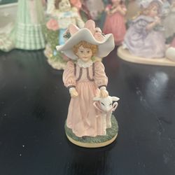 Vintage Collectible 1991 Special Friends Maud Humphrey Bogart Girl With Lamb Figurine