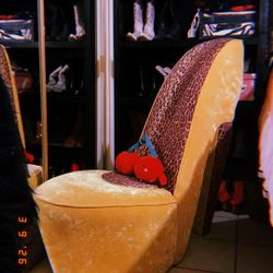 Y2K Cheetah High Heel Lounge Chair 