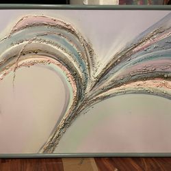 Abstract Textured Art With Frame 
