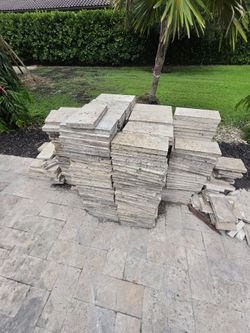Travertine Stone Tiles Large Lot