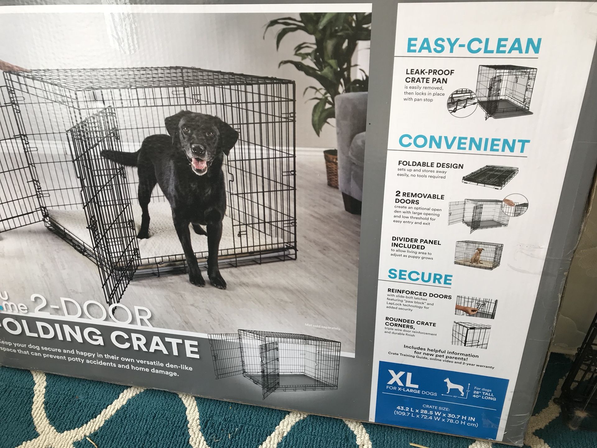 Dog crate xl new