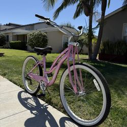 Schwinn Rosie Pink 26” Cruiser Bike w/ Springer Fork