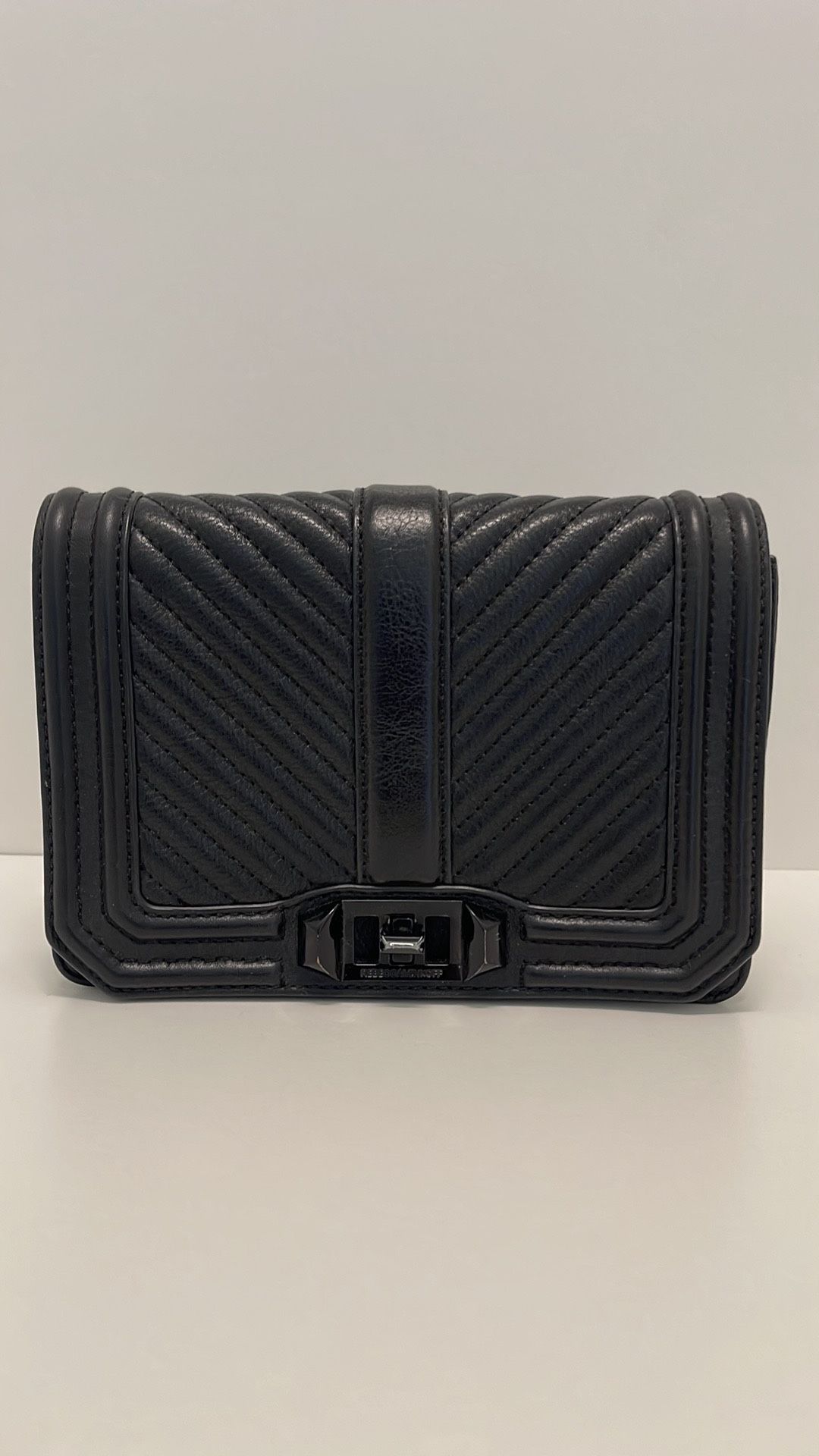 Rebecca Minkoff Chevron Quilted Small Love Crossbody