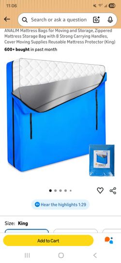 Moving Bag For KING Size MATTRESS