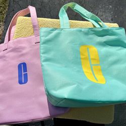 2 Clinique Totes & 2 Clinique Make Up Bags