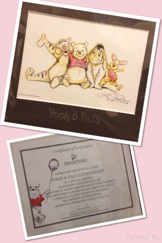 SWAROVSKI DISNEY WINNIE THE POOH LITHOGRAPH
