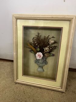 Greek Style Flower Shadowbox home decor
