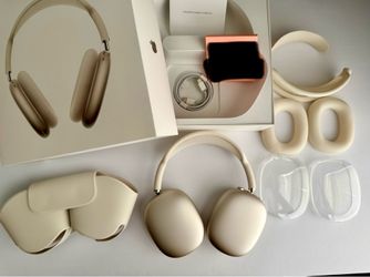 Apple AirPods Max 2 Starlight | Apple Warranty Until July 17, 2027 | Full Protective Kit