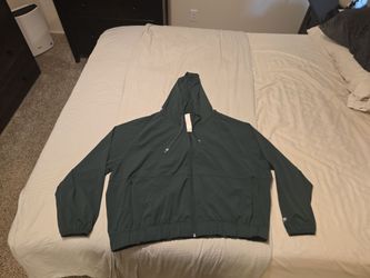 Fabletics Women'sGreen Full-Zip Lightweight Hoodie Jacket