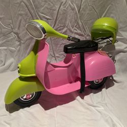 18” doll scooter with helmet