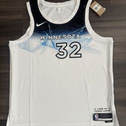 Nike Minnesota Timberwolves Karl-Anthony Towns ‘24 City Edition Jersey Sz 56 2XL 
