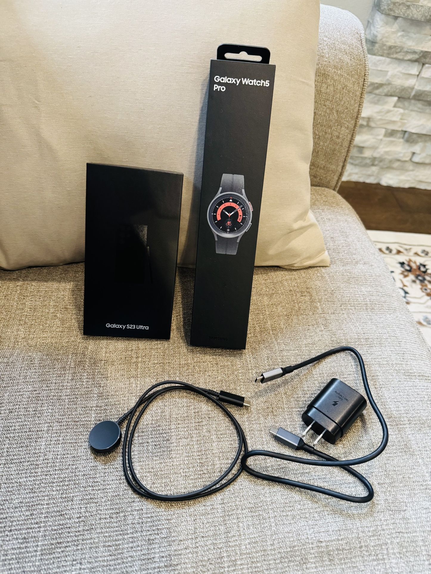 Galaxy S23 ultra phone 512GB & Galaxy watch5 PRO