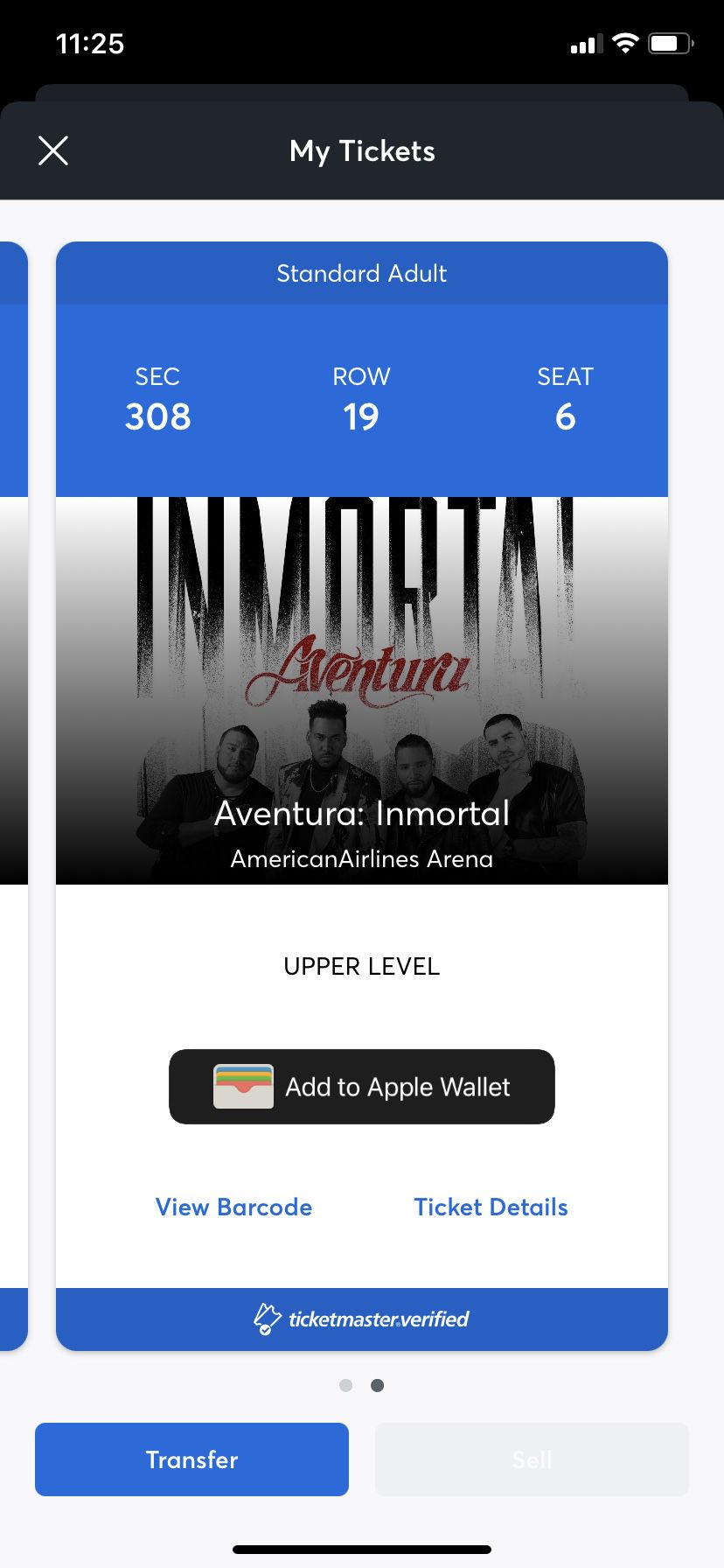 Aventura tickets