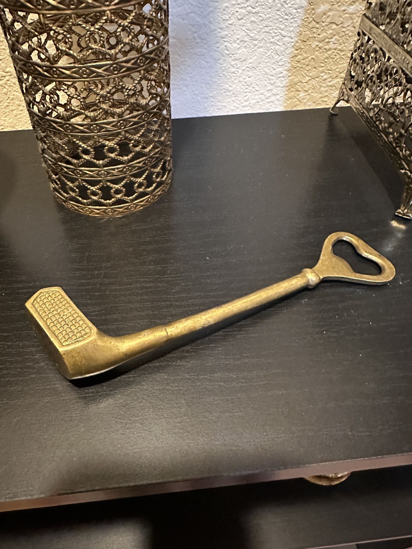 Brass Gold Club and Bottle Opener