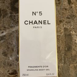 Chanel No 5 Fragments D’OR Gold Sparkling Body Gel 8.4oz 