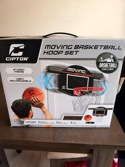 Cipton Moving Basketball Hoop Set