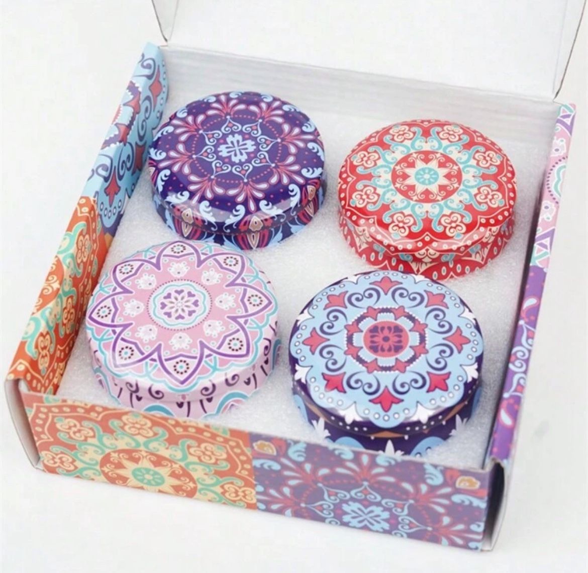 Aromatherapy Candle Gift Box Set Of 4 Smoke-Free Household Long-Lasting Fragrances