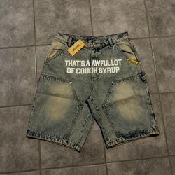 Awful Lot Of Cough Syrup Jorts