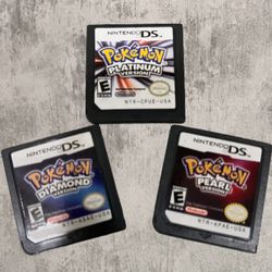 DS games Pokemon Platinum, Diamond, Pearl
