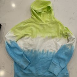 Cotton Hooded Long Sleeve Tee Size 14