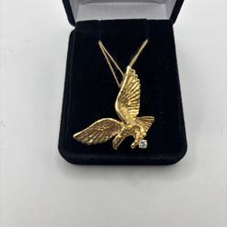 14K Eagle pendant 