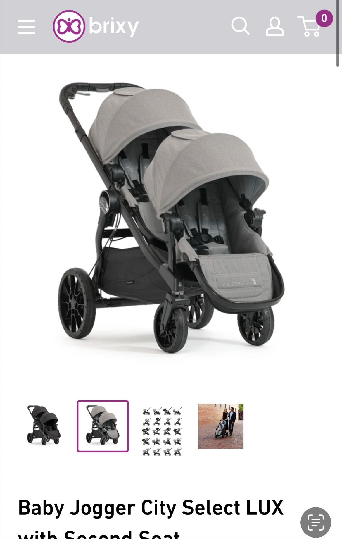 Baby Jogger City Select Lux Double Stroller