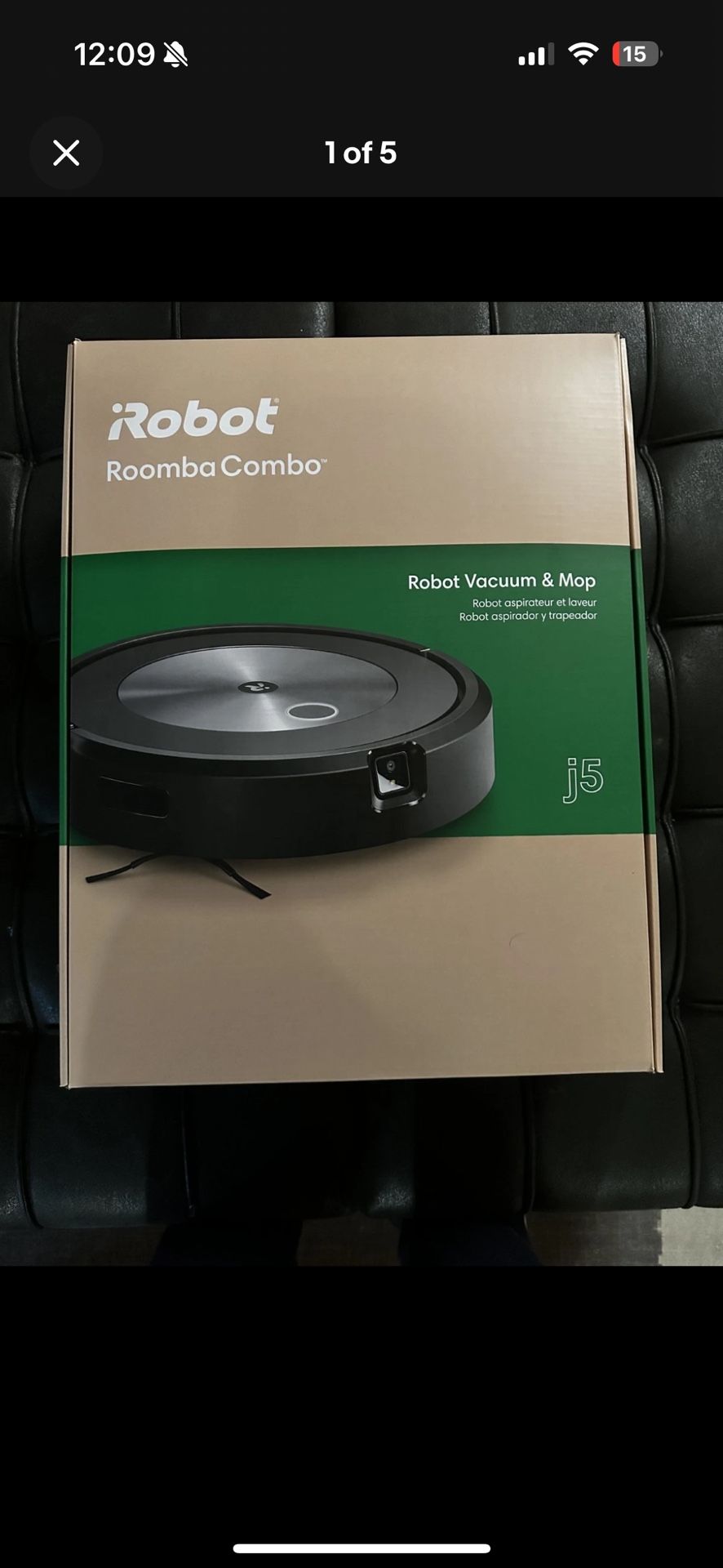 New iRobot Roomba j517020 Combo j5 Robot Vacuum And Mop With Smart Mapping
